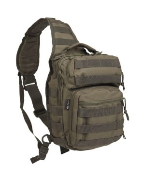Zaino militare monospalla MIL-TEC small di colore verde
