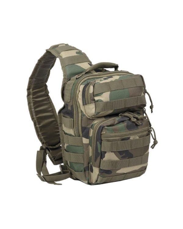 Zaino militare monospalla MIL-TEC small mimetico woodland