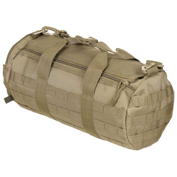 Borsa cilindrica porta attrezzatura MFH di colore coyote tan