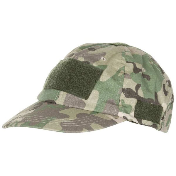 Berretto tipo baseball MFH mimetico multicam con 5 portapatch