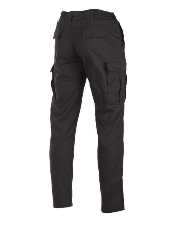 Pantaloni cargo MIL-TEC tipo BDU slim fit di colore nero