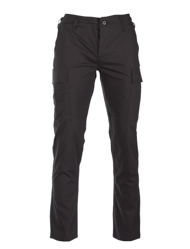 Pantaloni cargo MIL-TEC tipo BDU slim fit di colore nero