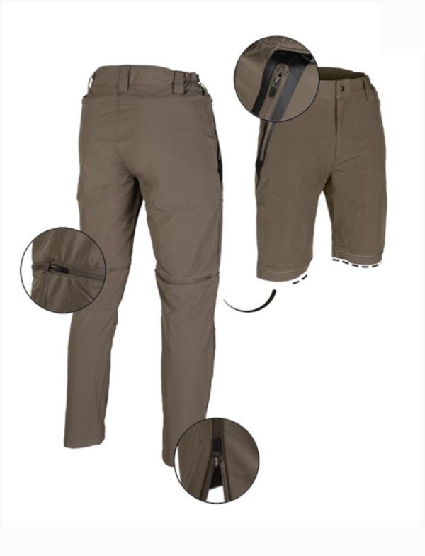 Pantaloni traspiranti divisibili Mil-Tec Performance verde