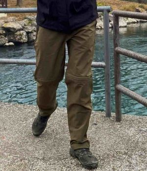 Pantaloni traspiranti divisibili Mil-Tec Performance verde