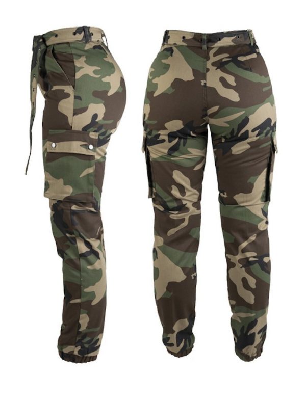Pantaloni cargo stile militare da donna MIL-TEC woodland