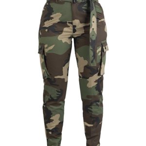 Pantaloni cargo stile militare da donna MIL-TEC woodland