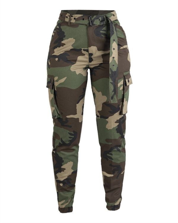 Pantaloni cargo stile militare da donna MIL-TEC woodland