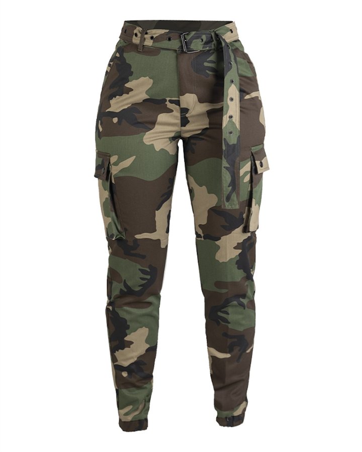 Pantaloni cargo stile militare da donna MIL-TEC woodland