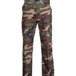 Pantaloni militari bdu cargo MIL-TEC woodland super rinforzati