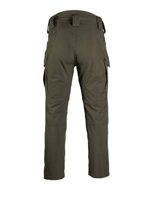 Pantaloni softshell MIL-TEC idrorepellenti foderati verdi