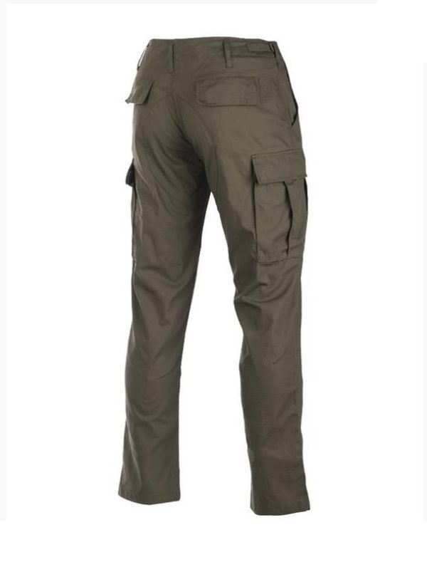 Pantaloni cargo MIL-TEC tipo BDU slim fit di colore verde