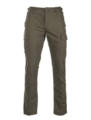 Pantaloni cargo MIL-TEC tipo BDU slim fit di colore verde