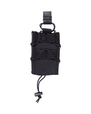 Portacaricatore singolo regolabile MIL-TEC di colore nero