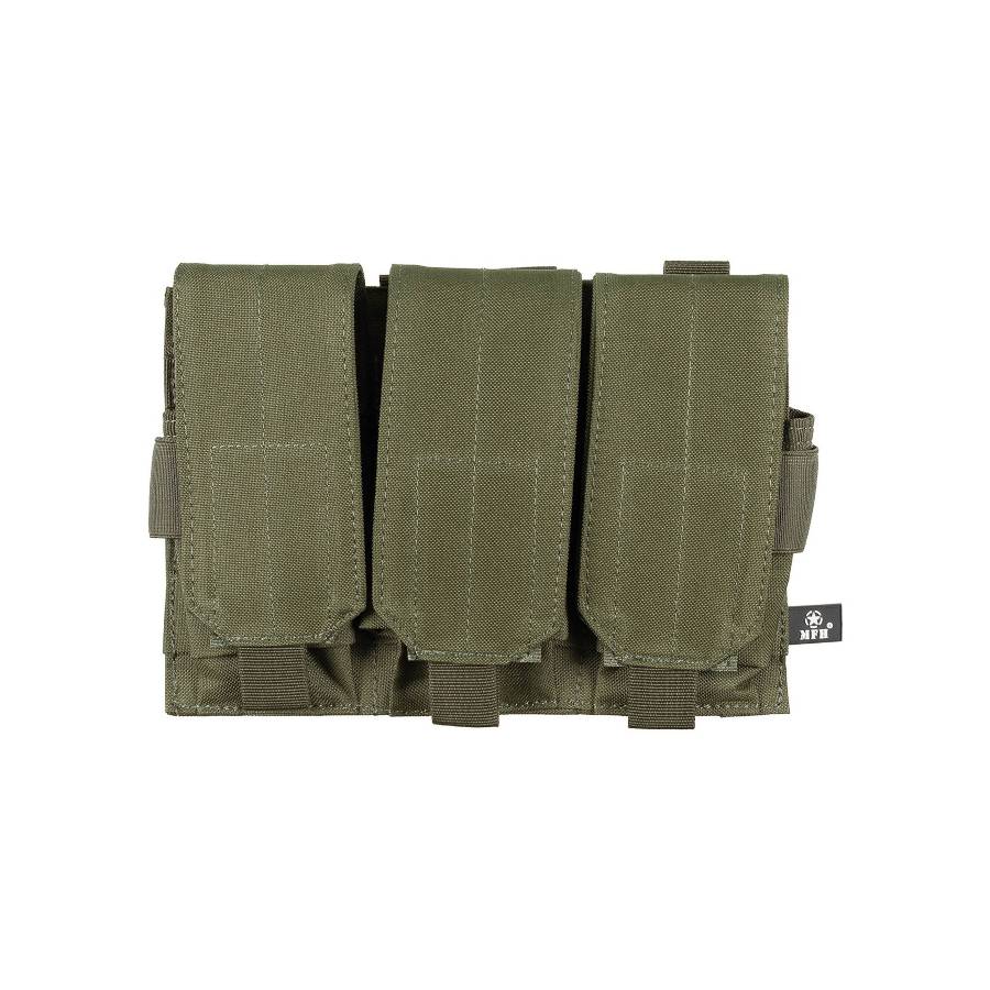 Portacaricatore modulare triplo MFH di colore verde OD