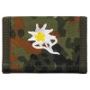 Portafoglio militare Tedesco mimetico con logo Edelweiss
