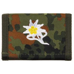 Portafoglio militare Tedesco mimetico con logo Edelweiss
