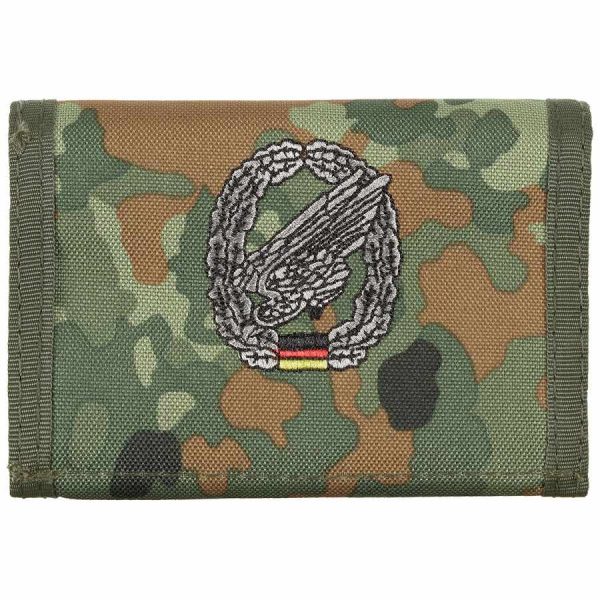 Portafoglio militare Tedesco mimetico con logo Fallschirmjäger