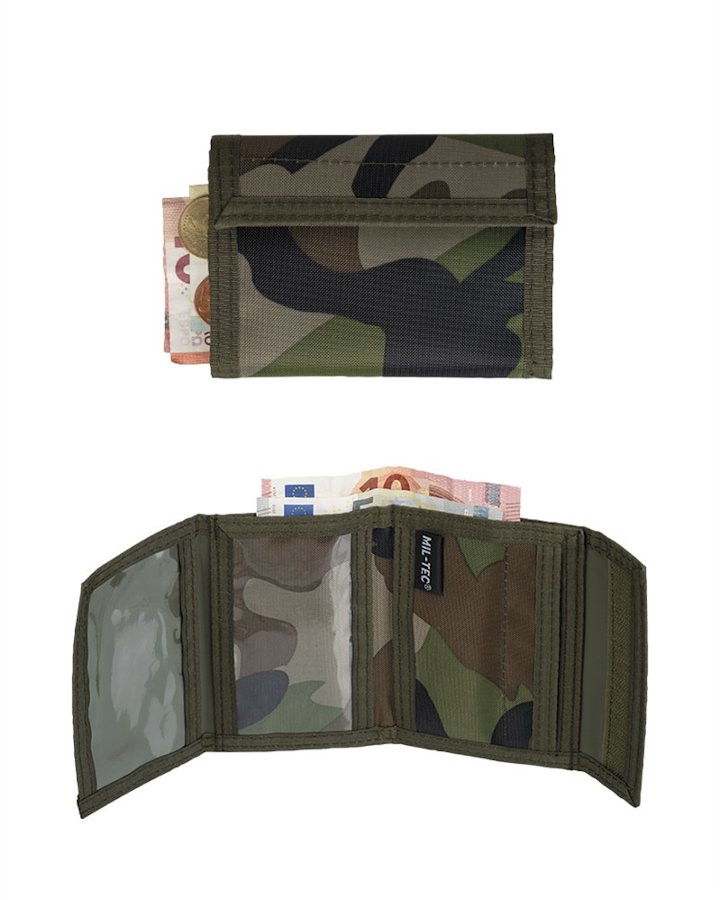 Portafoglio militare mimetico woodland