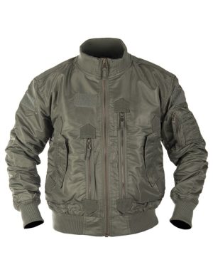 Fly Jacket Bomber Americano MIL-TEC di colore verde