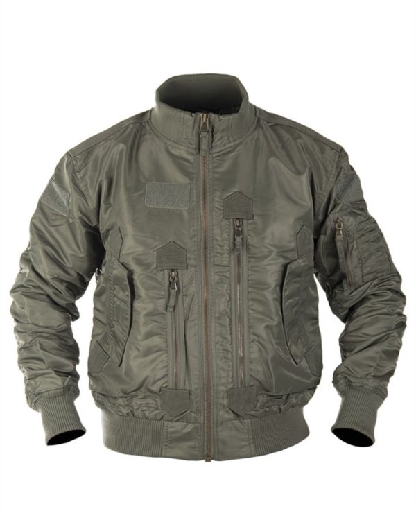 Fly Jacket Bomber Americano MIL-TEC di colore verde