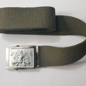 Cintura Militare in canapa con logo sicurezza 40 mm