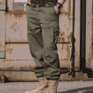 Pantaloni bdu cargo MIL-TEC di colore verde in taglie forti