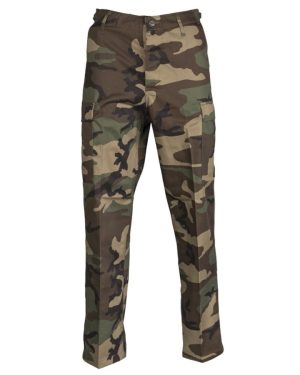 Pantaloni bdu cargo by MIL-TEC woodland in taglie forti
