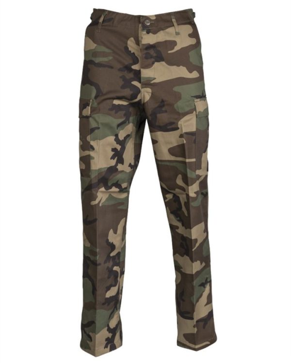 Pantaloni bdu cargo by MIL-TEC woodland in taglie forti