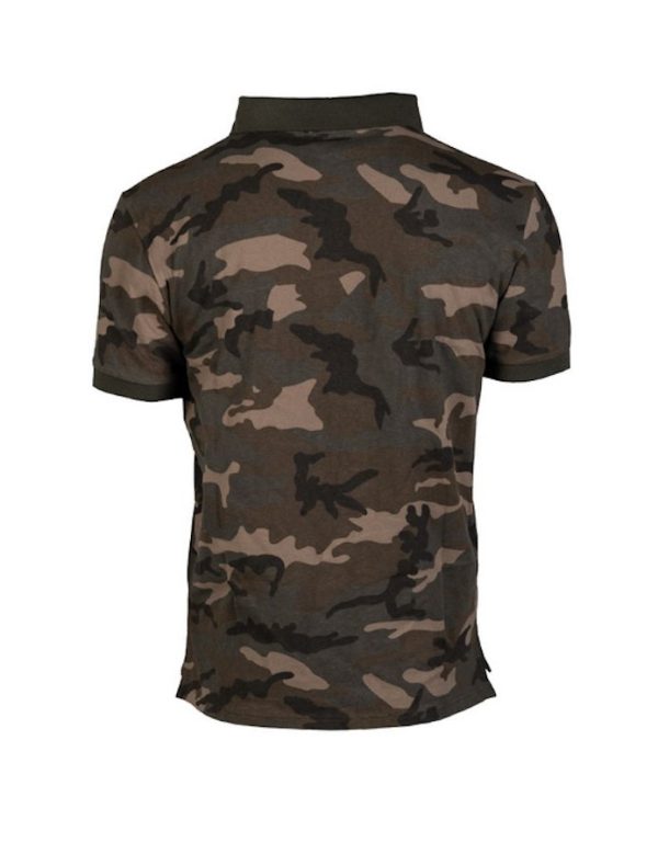 Polo Miltec mimetica woodland 100% cotone prelavato