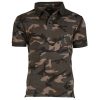 Polo Miltec mimetica woodland 100% cotone prelavato