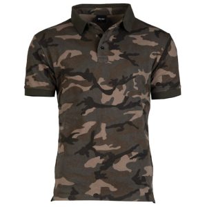 Polo Miltec mimetica woodland 100% cotone prelavato