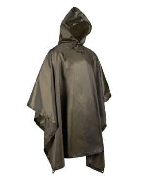 Poncho militare basic MIL-TEC in tessuto antistrappo verde