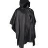 Poncho nero in vinile