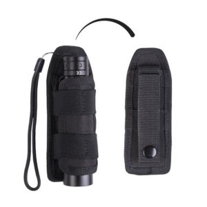 Portatorcia cilindrico in cordura MFH di colore nero