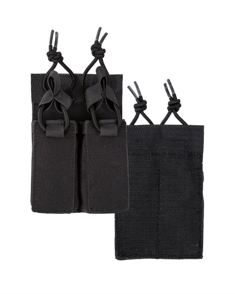 Portacaricatore doppio da pistola nero VELCRO