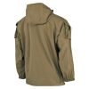 Giacca impermeabile antivento in softshell MFH coyote tan