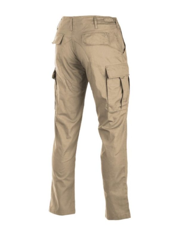Pantaloni cargo MIL-TEC  tipo BDU slim fit di colore khaki