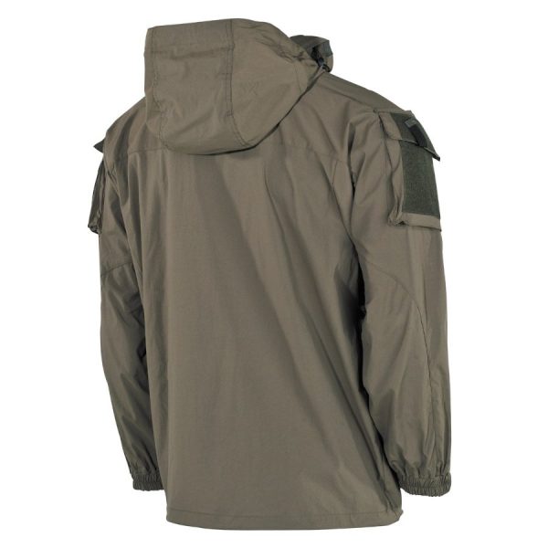 Giacca impermeabile antivento in softshell MFH verde