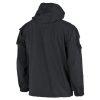 Giacca impermeabile antivento in softshell MFH nero