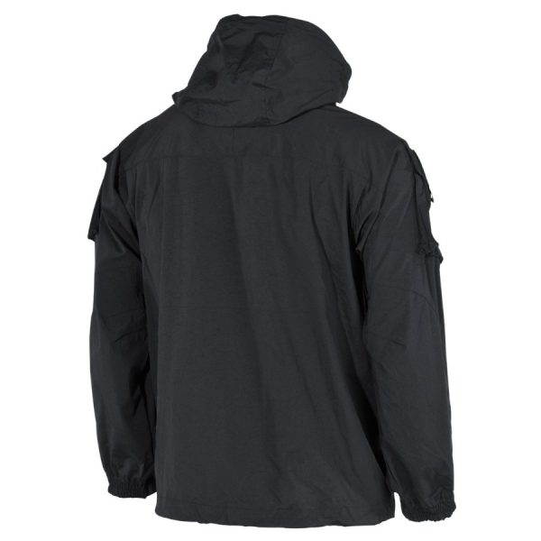 Giacca impermeabile antivento in softshell MFH nero