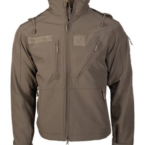 Giacca Softshell MIL-TEC di colore verde OD