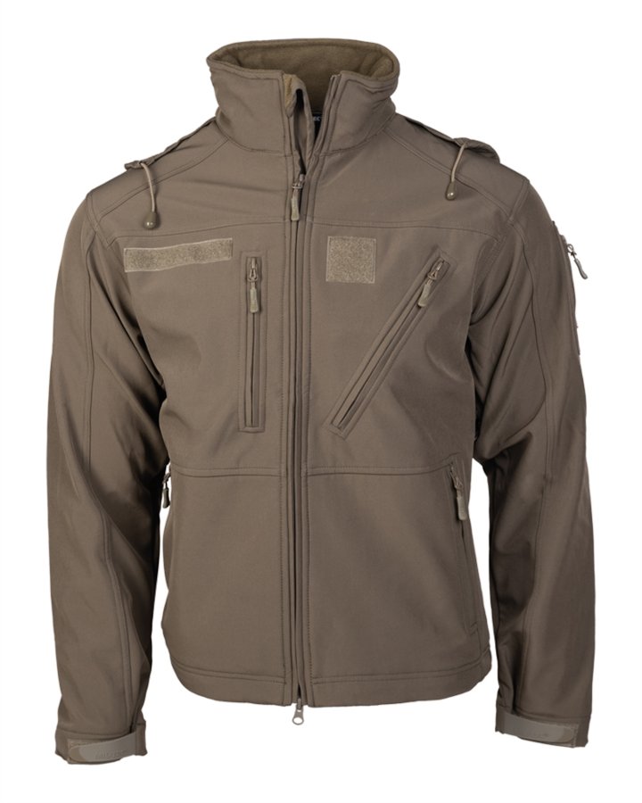 Giacca Softshell MIL-TEC di colore verde OD