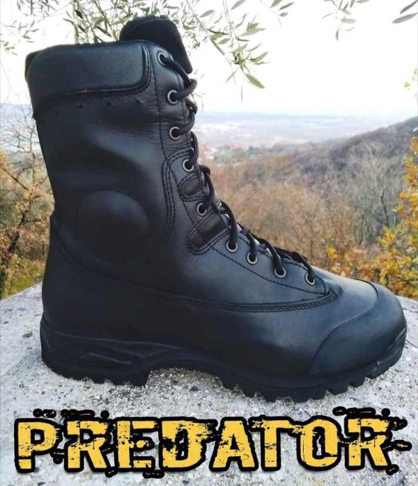 Anfibi Militari da lancio Predator Wintex in pelle neri