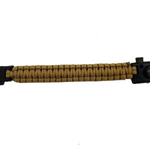 Braccialetto di sopravvivenza paracord tan