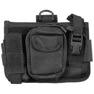 Base con 4 tasche multifunzione Mollesystem nero