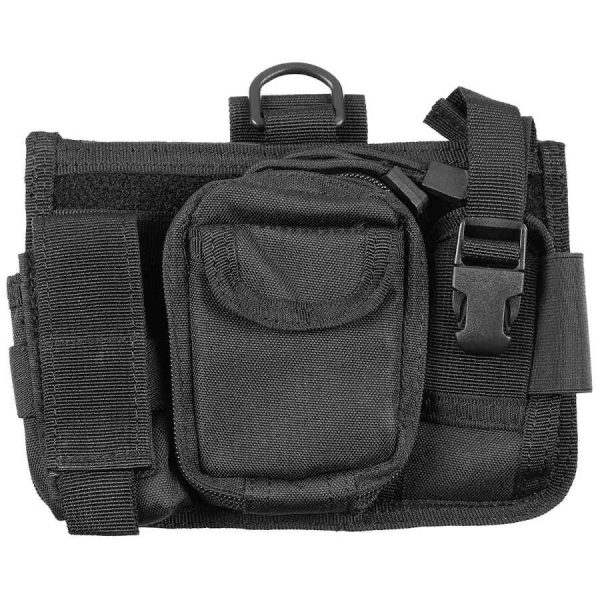 Base con 4 tasche multifunzione Mollesystem nero