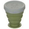 images Bicchiere collassabile, con coperchio, Silicone, verde, 200 ml