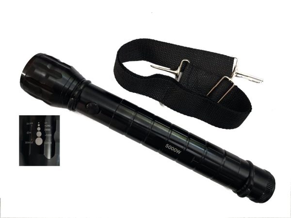 images Torcia a led in alluminio fuoco regolabile e bussola