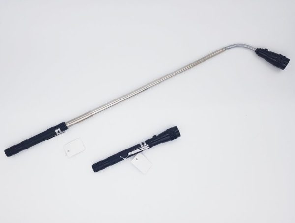 Minitorcia ad alta luminosità (3led) telescopica in alluminio