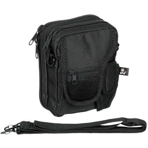 Borsa a tracolla MFH nera con fondina interna removibile
